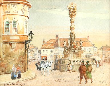 Anton Reckziegel - Die Pestsäule in Mödling