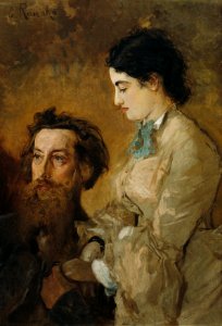 Anton Romako - Der Bildhauer Reinhold Begas mit seiner Frau Margarethe - 2416 - Österreichische Galerie Belvedere