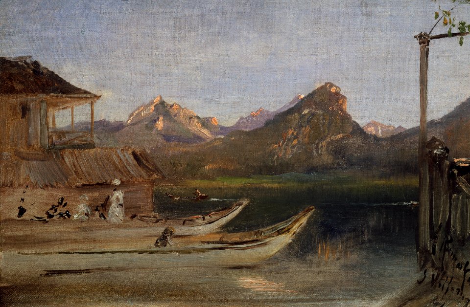 Anton Romako - Am Wolfgangsee - 3318 - Österreichische Galerie Belvedere