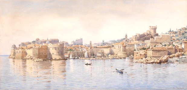Anton Perko Blick auf Ragusa 1896