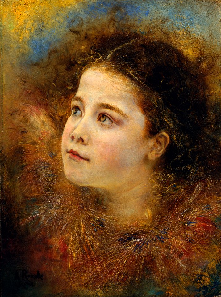 Anton Romako - Mädchen mit Ährenhalskrause - 5969 - Österreichische Galerie Belvedere
