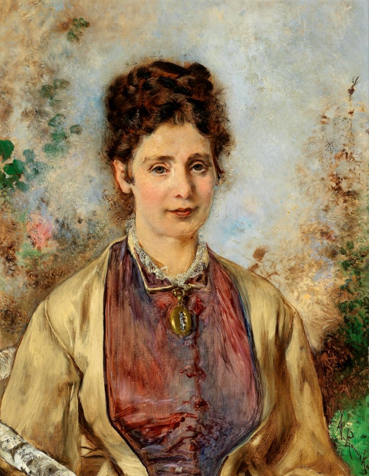 Anton Romako Porträt Bücher Therese