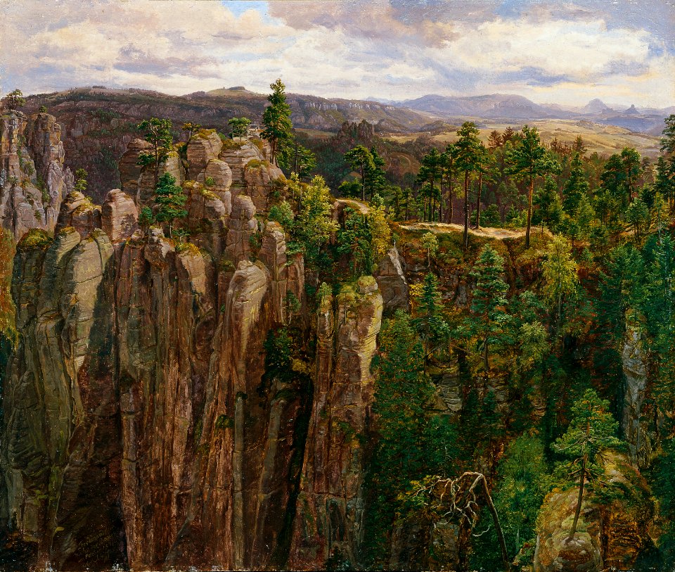 Anton Schiffer - Im Elb-Sandsteingebirge - 8614 - Österreichische Galerie Belvedere
