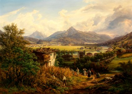 Anton Schiffer Blick auf Innsbruck 1850