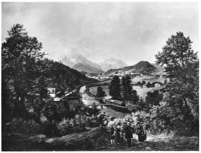 Anton Schiffer Blick auf Berchtesgaden