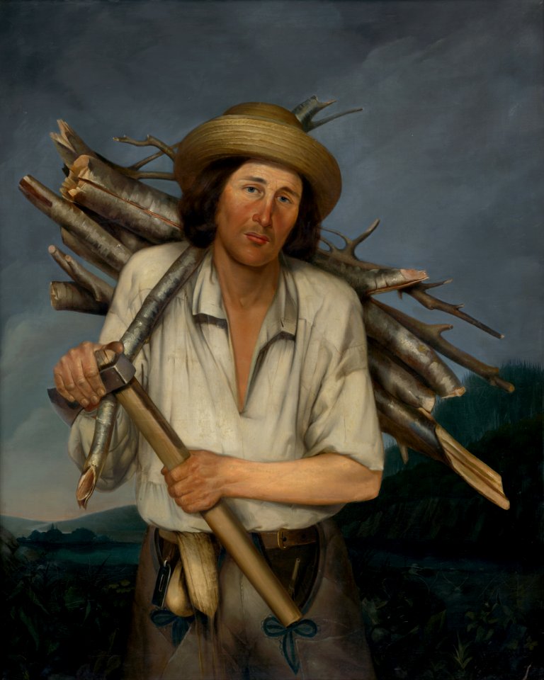 Anton Stadler - Muž s nošou dreva - O 124 - East Slovak Gallery