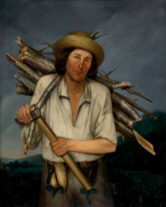 Anton Stadler - Muž s nošou dreva - O 124 - East Slovak Gallery