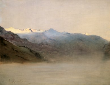 Anton Romako - Das Gasteinertal im Nebel - 4619 - Österreichische Galerie Belvedere