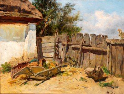 Anton Schrödl - In the Farmhouse Garden
