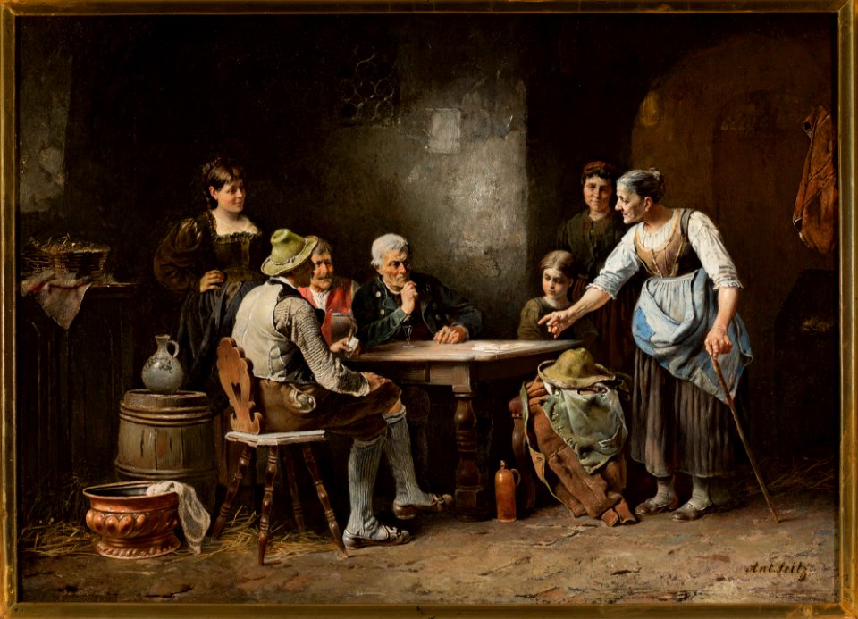 Anton Seitz - Scene in a tavern - 186773 - National Museum in Warsaw
