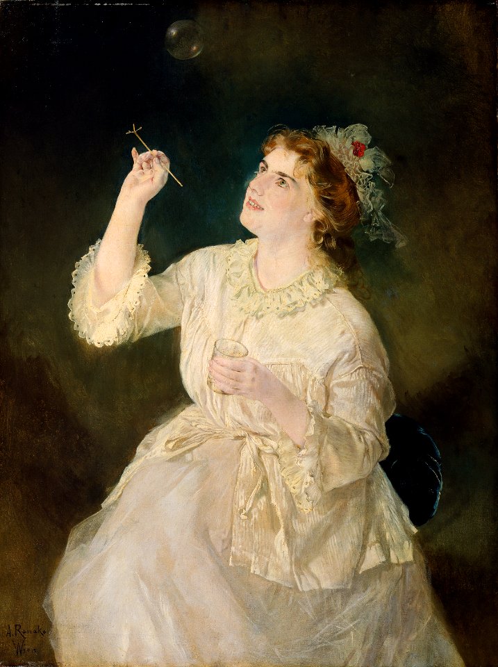 Anton Romako - Die Seifenbläserin - 697 - Österreichische Galerie Belvedere