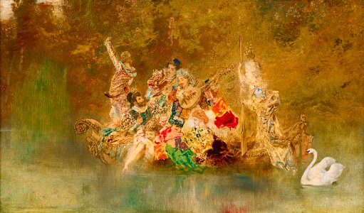 Anton Romako - Lustige Gesellschaft in einer Gondel - 5405 - Österreichische Galerie Belvedere