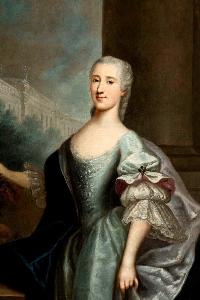 Anton Tallmann, Portret Izabeli Poniatowskiej (1749–1750, fragment)