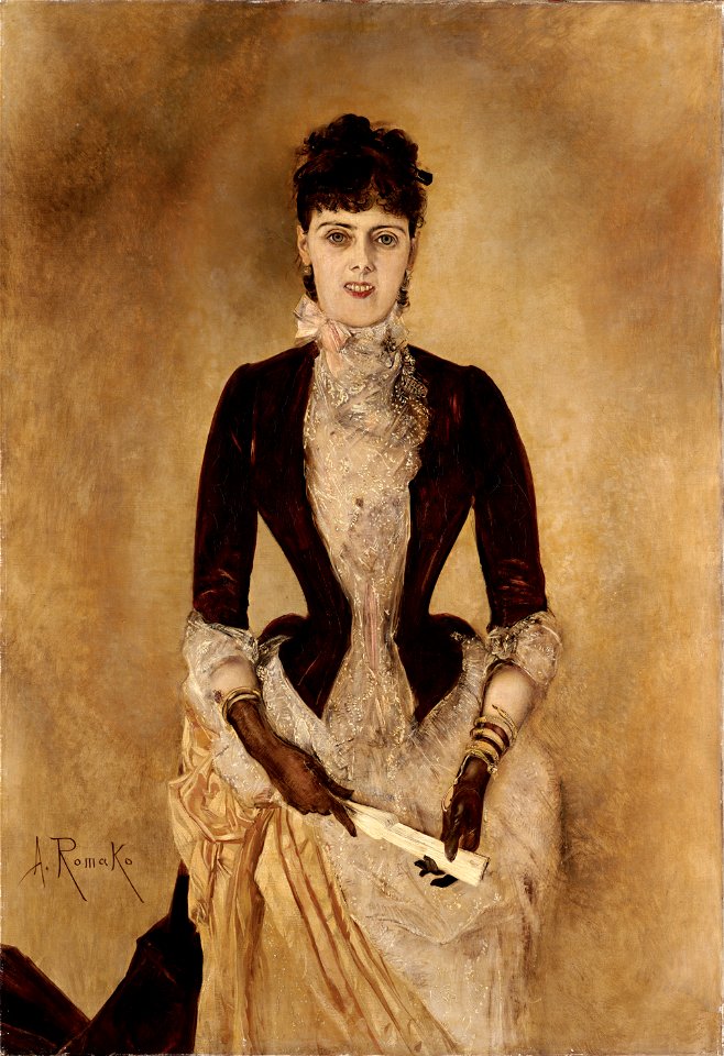 Anton Romako - Portrait of Isabella Reisser - Google Art Project