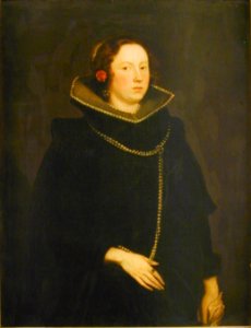 Anton van Dyck - A Genoese Lady - 26.102 - Detroit Institute of Arts (cropped)