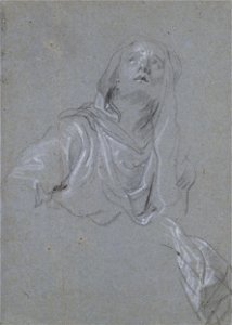 Anton van Dyck - Study of a Madonna looking upward - Google Art Project