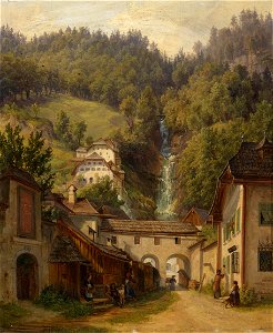 Anton Schiffer Motiv aus Hallstatt