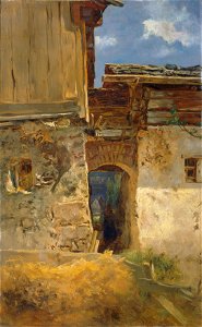 Anton Schrödl - Gässchen in Hallstatt - 7814 - Kunsthistorisches Museum