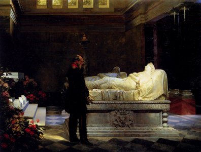 Anton von Werner - Am 19. Juli 1870 (König Wilhelm am Sarkophag seiner Mutter)