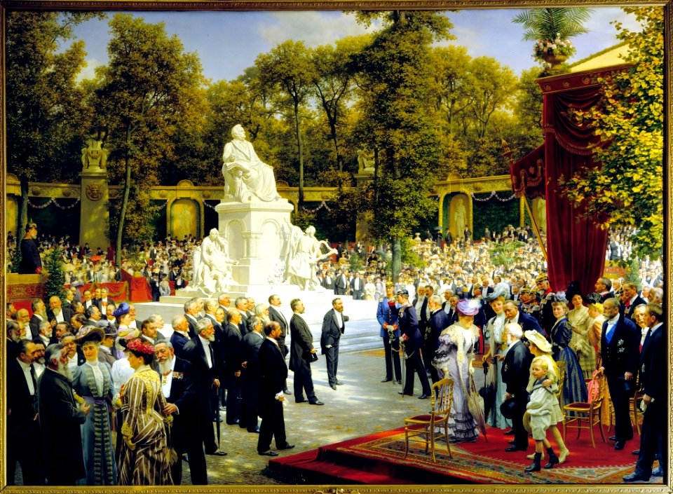 Anton von Werner - Enthüllung des Richard-Wagner-Denkmals im Tiergarten - BG-M 0194^76 - Berlinische Galerie