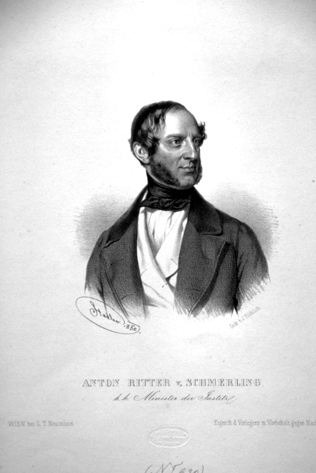 Anton von Schmerling Litho