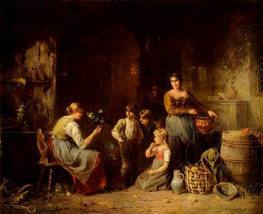 Anton Seitz Ein gefiederter Freund 1883.