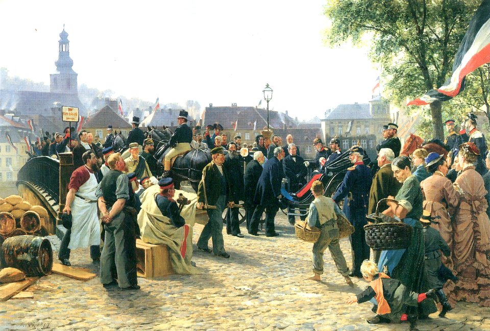 Anton von Werner, Ankunft Seiner Majestät in Saarbrücken