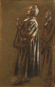 Anton von Werner Studie Bischof Benjamin Ursinus 1884