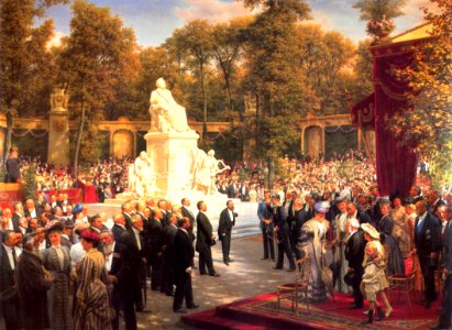 Anton Werner Enthuellung Wagner Denkmal