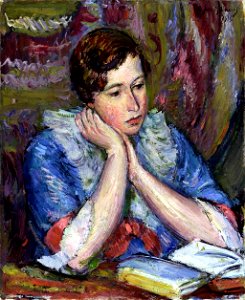 Anton-faistauer-woman-reading