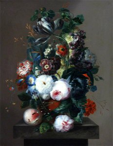 Anton Weiss (1801-1851) - Summer Flowers in a Terracotta Vase - 355527 - National Trust. Free illustration for personal and commercial use.