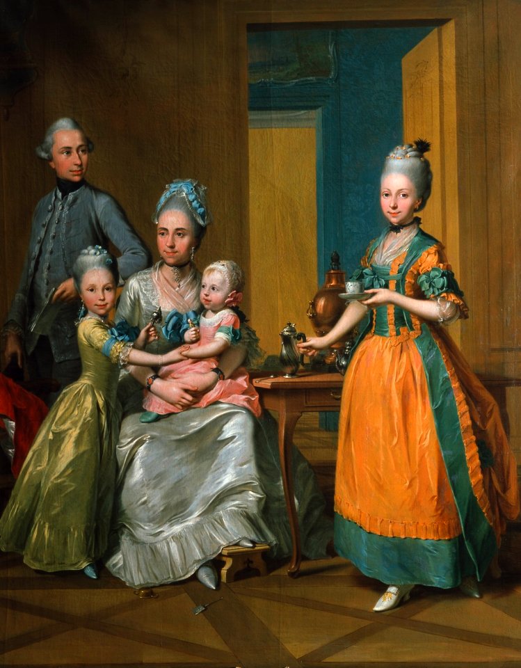 Anton Wilhelm Tischbein - Porträt Familie Borris