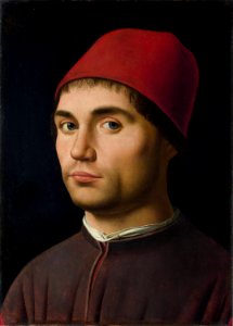 Antonello da Messina - Portrait of a Man - National Gallery London. Free illustration for personal and commercial use.