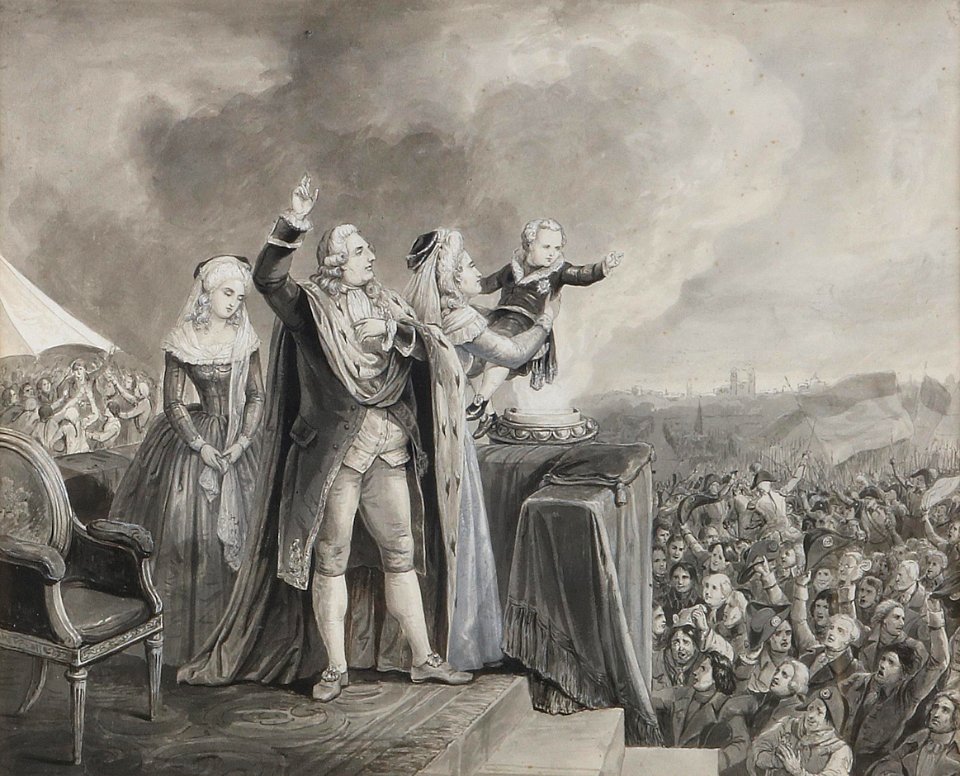 Anton von Perger (attr) Bundesfest auf dem Marsfeld