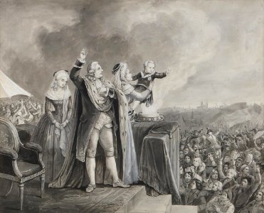 Anton von Perger (attr) Bundesfest auf dem Marsfeld