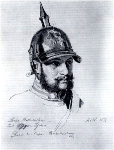 Anton von Werner - Figurenstudie Louis Stellmacher, Garde du Corps