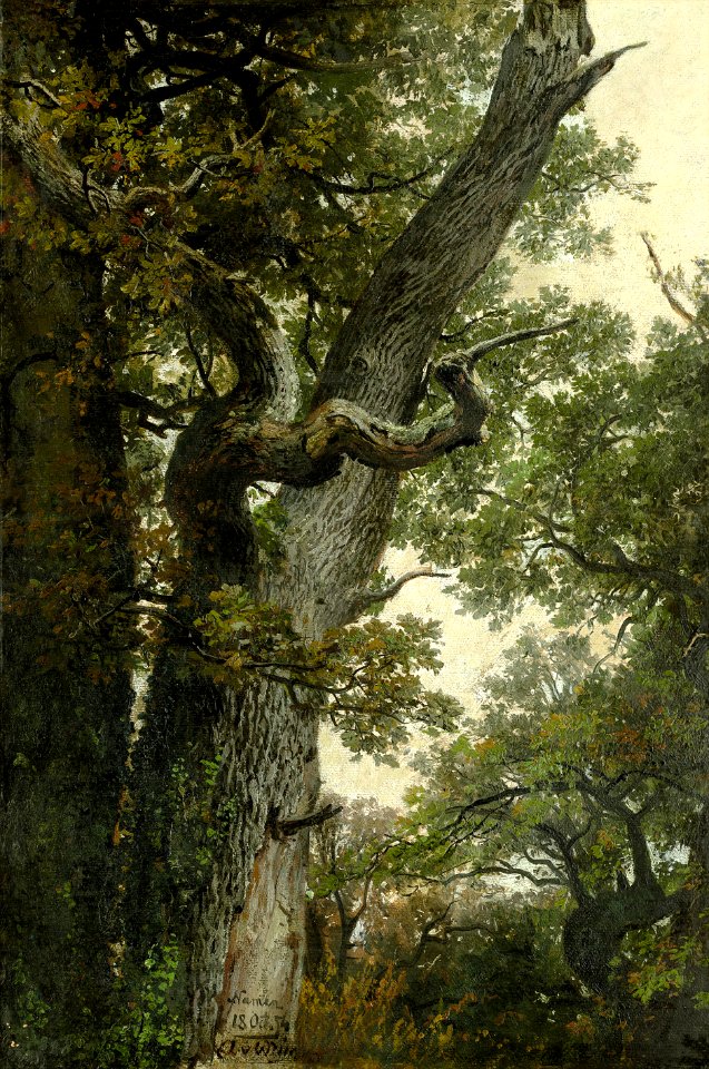 Anton von Werner Knorrige Eiche bei Namur