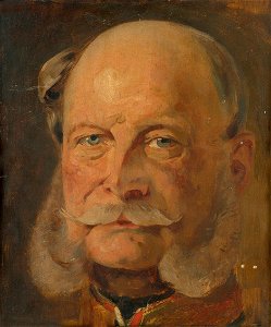 Anton von Werner Wilhelm I 1870-71. Free illustration for personal and commercial use.