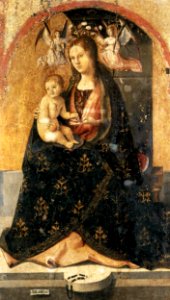 Antonello da Messina - Madonna and Child - WGA00750. Free illustration for personal and commercial use.