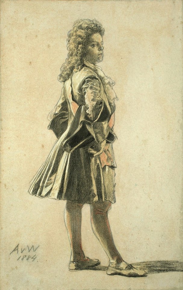 Anton von Werner Studie Kronprinz Friedrich Wilhelm 1884
