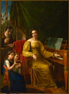 Antoni Blank - Self-portrait with the family - MP 4231 - National Museum in Warsaw