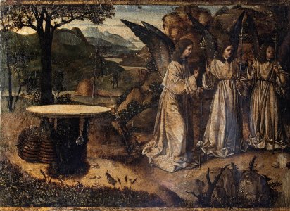 Antonello da Messina, Visita dei tre angeli ad Abramo