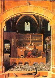 Antonello da Messina - St Jerome in his study