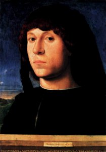 Antonello da Messina - Portrait of a Man - WGA0751. Free illustration for personal and commercial use.