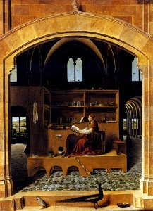 Antonello da Messina - St Jerome in his Study - WGA0759