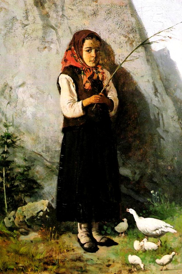 Antoni Gramatyka - Gęsiarka 1881
