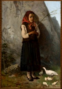 Antoni Gramatyka - Girl with geese - MP 5035 - National Museum in Warsaw