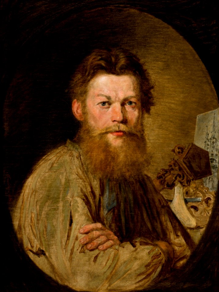 Antoni Kozakiewicz - Portrait of Sculptor Kazimierz Wakulski - MNK II-a-988 - National Museum Kraków