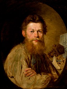 Antoni Kozakiewicz - Portrait of Sculptor Kazimierz Wakulski - MNK II-a-988 - National Museum Kraków