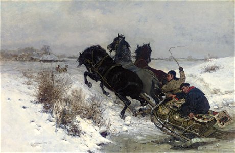 Antoni Piotrowski - Popękany lód (1883)